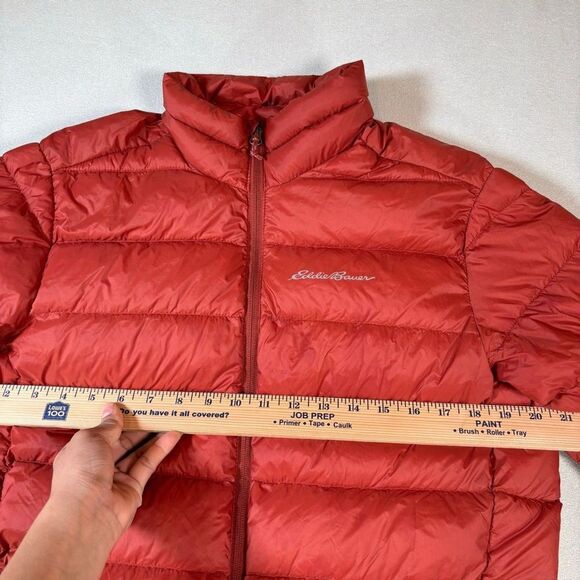 Eddie Bauer Microlight III Down Packable Water Repel Puffer Full Zip Jacket Sz S - Picture 8 of 9